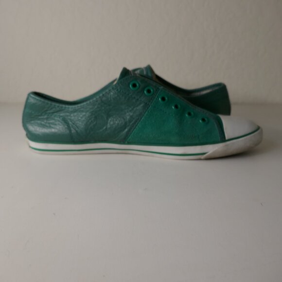 COACH "MIKA LACELESS" SNEAKERS Women's Sz 10B Green - Picture 6 of 13